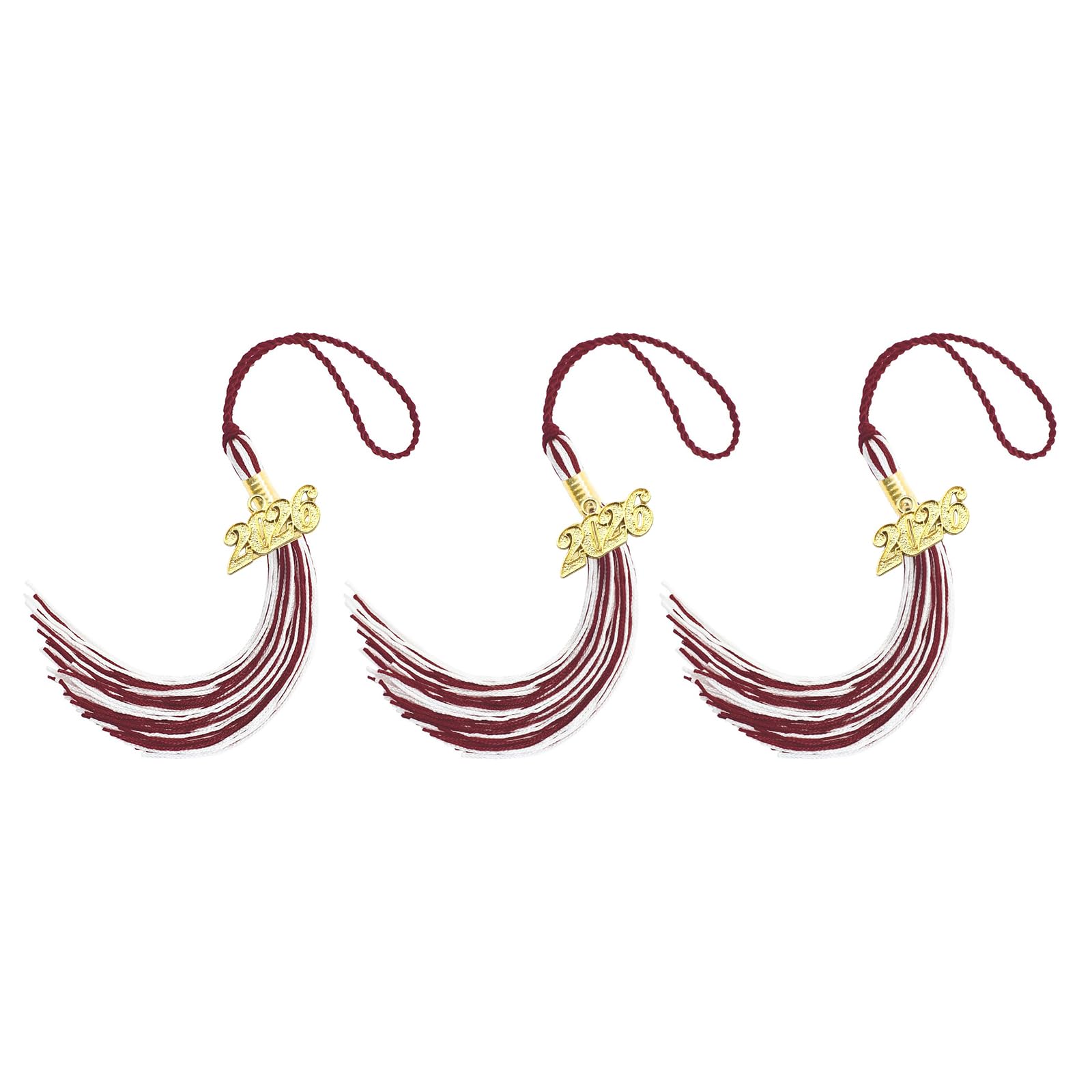 Tsophreniq 2026 Graduation Year Tassels with Rayon Strands for Ceremonies and Designs Tassels for Graduation Cap