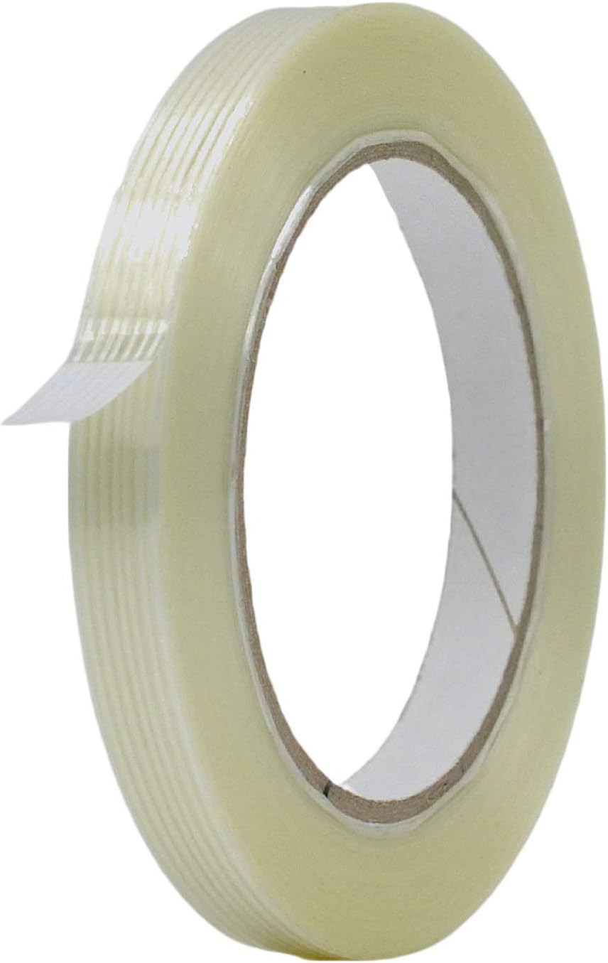 MAT Commodity Grade Fiberglass Reinforced Filament Strapping Tape - 1/2 in. Wide x 60 yds. (Pack of 1) Filaments Run Lengthwise