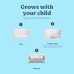 Graco Theo Convertible Crib (White) – GREENGUARD Gold Certified, Converts from Baby Crib to Toddler Bed and Daybed, Fits Standard Full-Size Crib Mattress, Adjustable Mattress Support Base