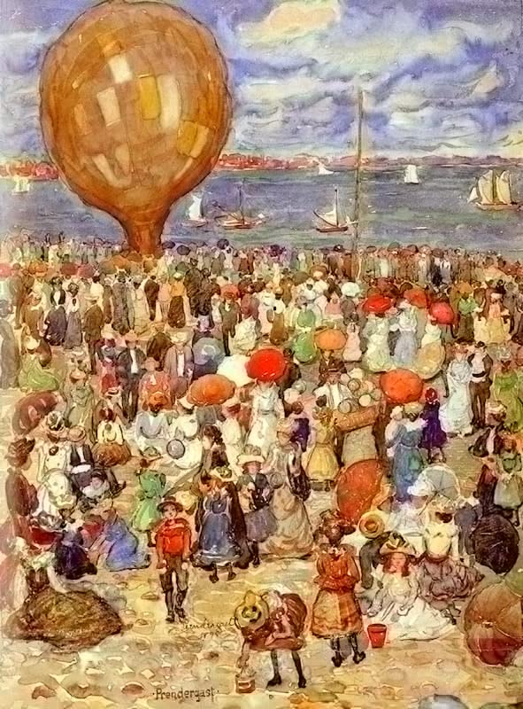 Image sur toile déco chambre Maurice Prendergast 60x90cm nordique