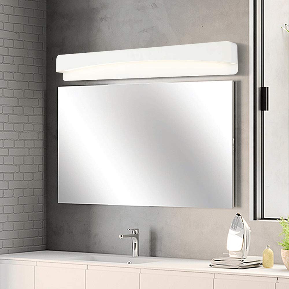 Lampade da parete a parete frontale a specchio moderno a LED, luci per make-up a risparmio energetico, interni impermeabili anti-fog del bagno a specchio lampada lampada lampada [classe energetica A +