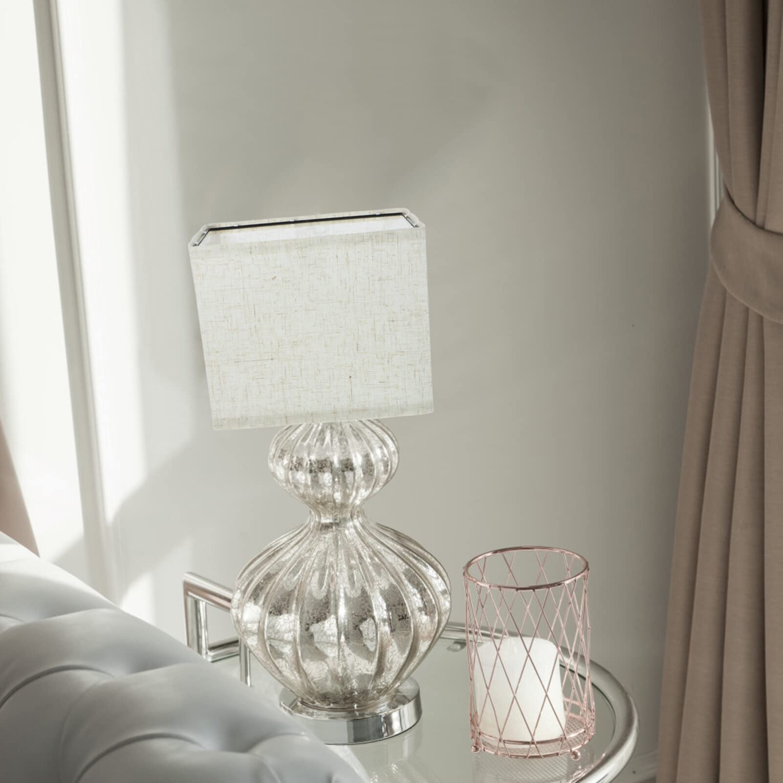 NUOBESTY Pantalla De Lino Lámpara De Mesa De Tela Cubierta De Luz De Mesa Pantallas De Lámpara De Mesa Accesorios De Luz Pantalla De Araña De Lino Bulbo Techo Accesorios Para Lámparas