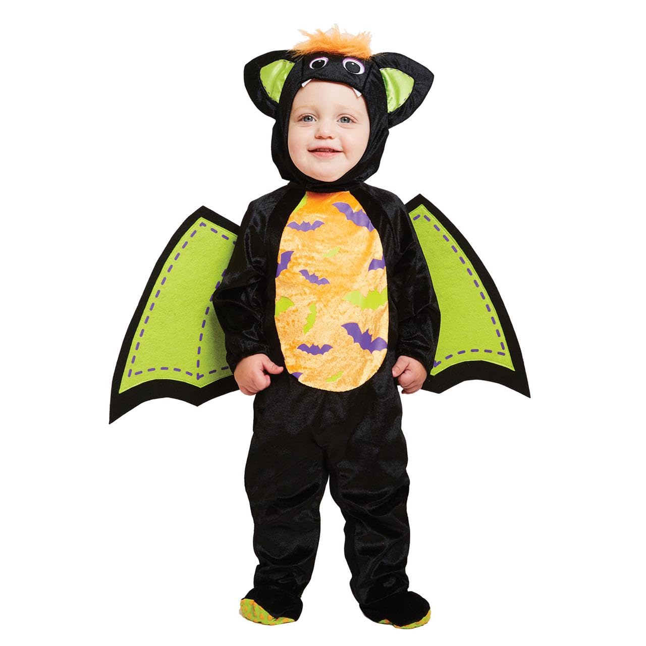 Amscan PDBBAT03 Kids Iddy Biddy Bat Halloween Fancy Dress Costume - Age 3-6 months