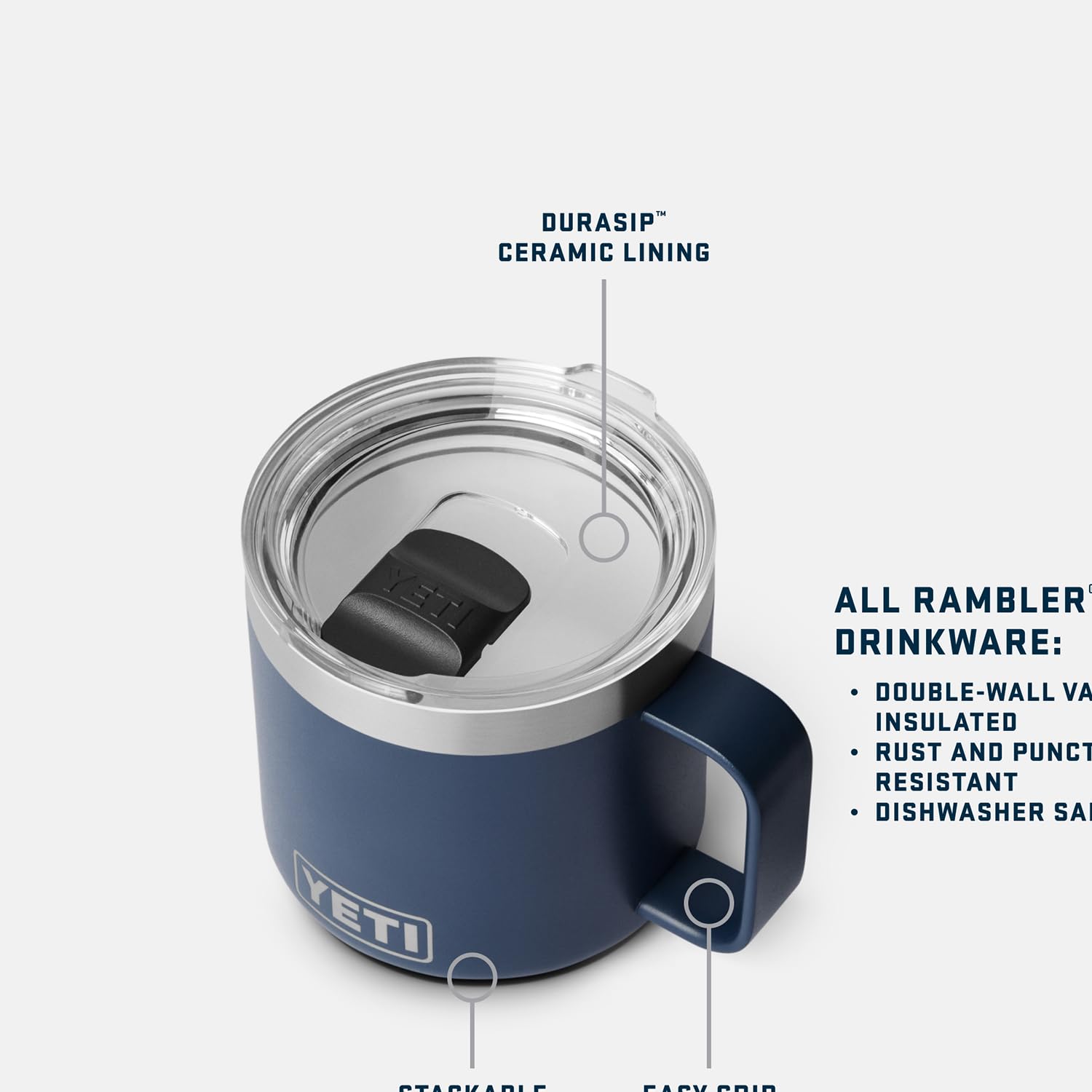 【限定色】YETI RAMBLER 14oz STACKBLE MUG YETI® Rambler® 14 oz (414 ml) Stackable Mug – YETI EUROPE