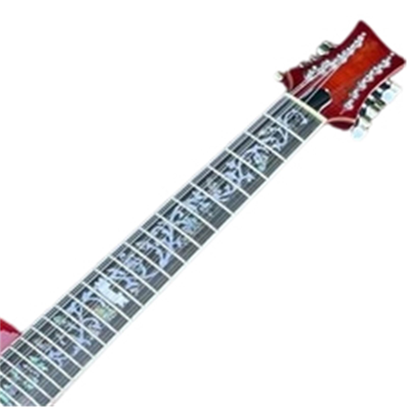 Guitarra Eléctrica 12 Cuerdas Flame Maple Semi Hollow Jazz Guitarra Eléctrica F Agujeros Cuello De Caoba Hardware Cromado