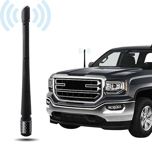 Miniatura 9 de Anina Mástil de antena de radio para automóvil compatible con GMC Sierra Denali Chevy Silverado Colorado Traverse 2007-2023  Diseñada para una