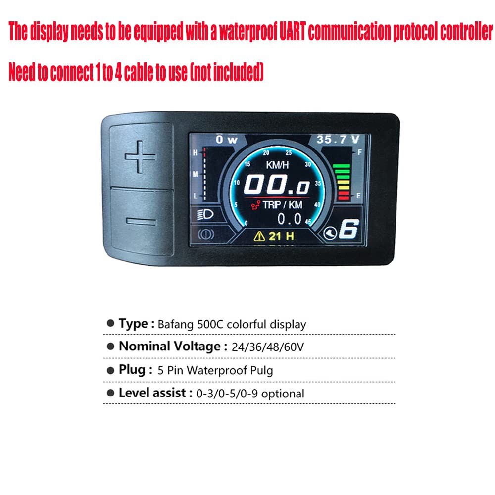 Amazon.co.jp: 電動自転車 LCD ディスプレイ、24V/36V/48V/60V 500C