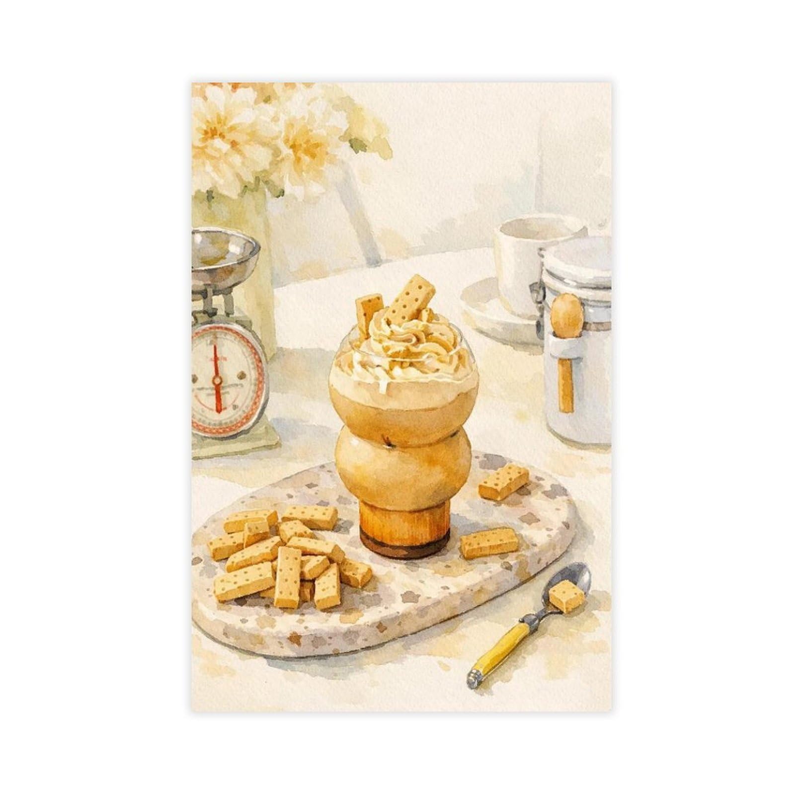 Affiche Golden Coffee pour sublimer un mur blanc vide - 8