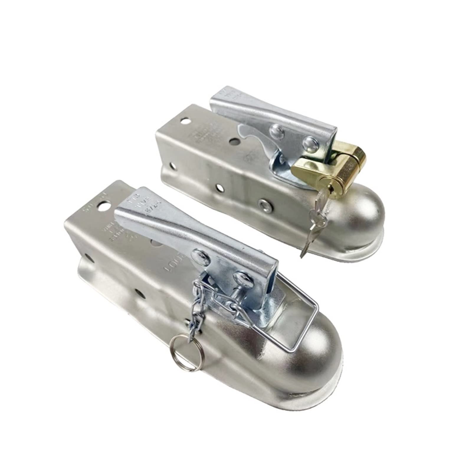 1-7/8 "X 2 Cal sprzęg kulowy CAP 2000 LBS zaczep tylny łącznik prosty język RV części Camper Caravan akcesoria(With Lock)