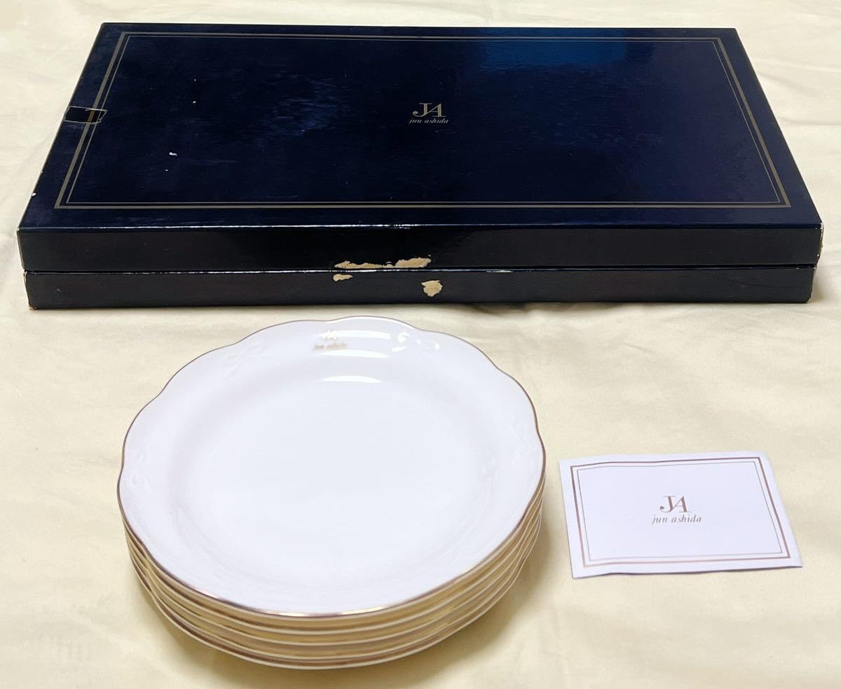 Amazon.co.jp: MAEBATA前畑陶器 jun ashida 金縁リボン柄 プチケ