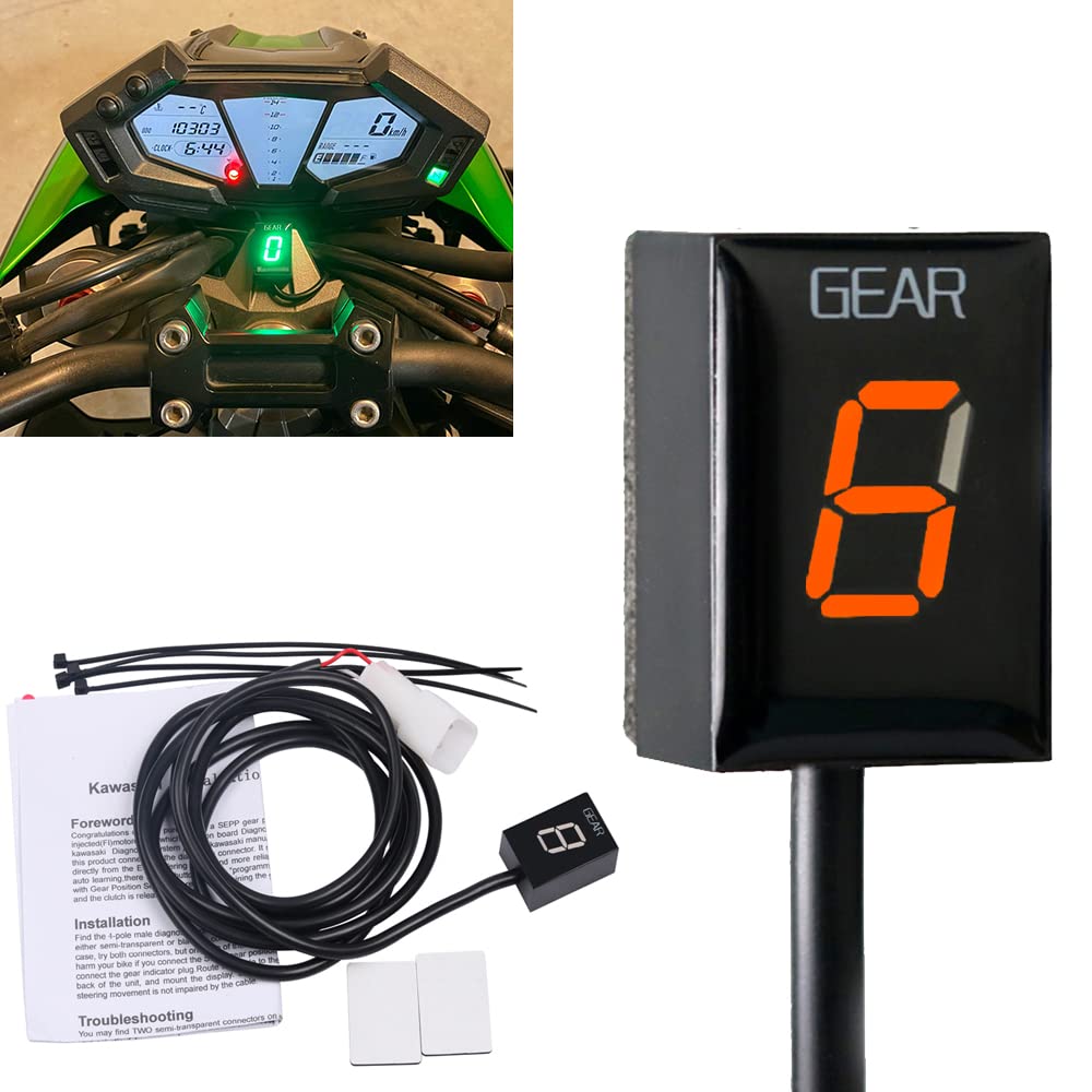Indicador de marchas para motocicleta compatible con Kawasaki ZX6R ZX-6R ZX6RR ZX-6RR Z750 Z1000 Z 750 1000 ER-6N ER6N