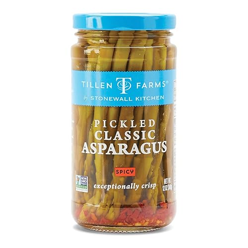 Tillen Farms Espárragos en escabeche picantes, 12 oz