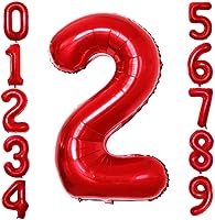 Vista 269 de GOER Globos con el número 80 para decoraciones de fiesta de cumpleaños número 80, globos de helio de aluminio jumbo de 42 pulgadas para 80 Oro rosa