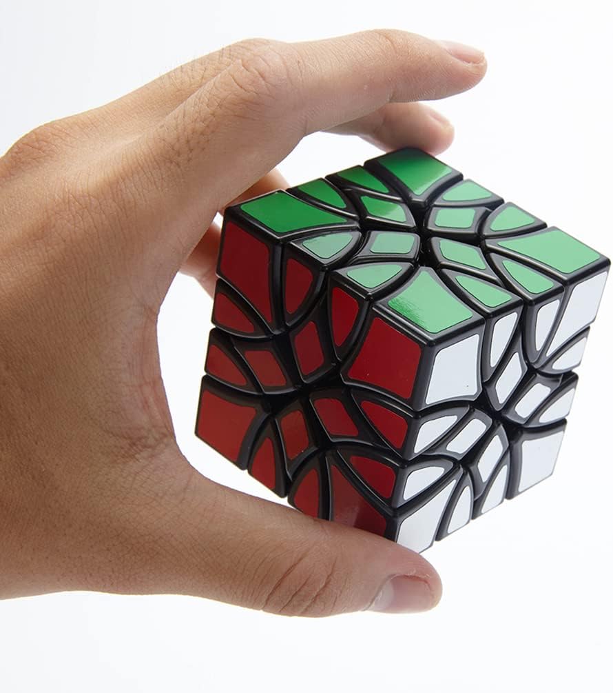 Willking Dinosaur Magic Cube 4X4 Curvy Copter Puzzle Cube Educational Toys