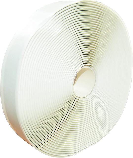 LLPT Butyl Seal Putty Tape White Gray 3MM Thick x 19MM Wide x 10M Thick for Leak Proof RV Repair Window Glass Boat Sealing Roof Pipe Patching(WST343)