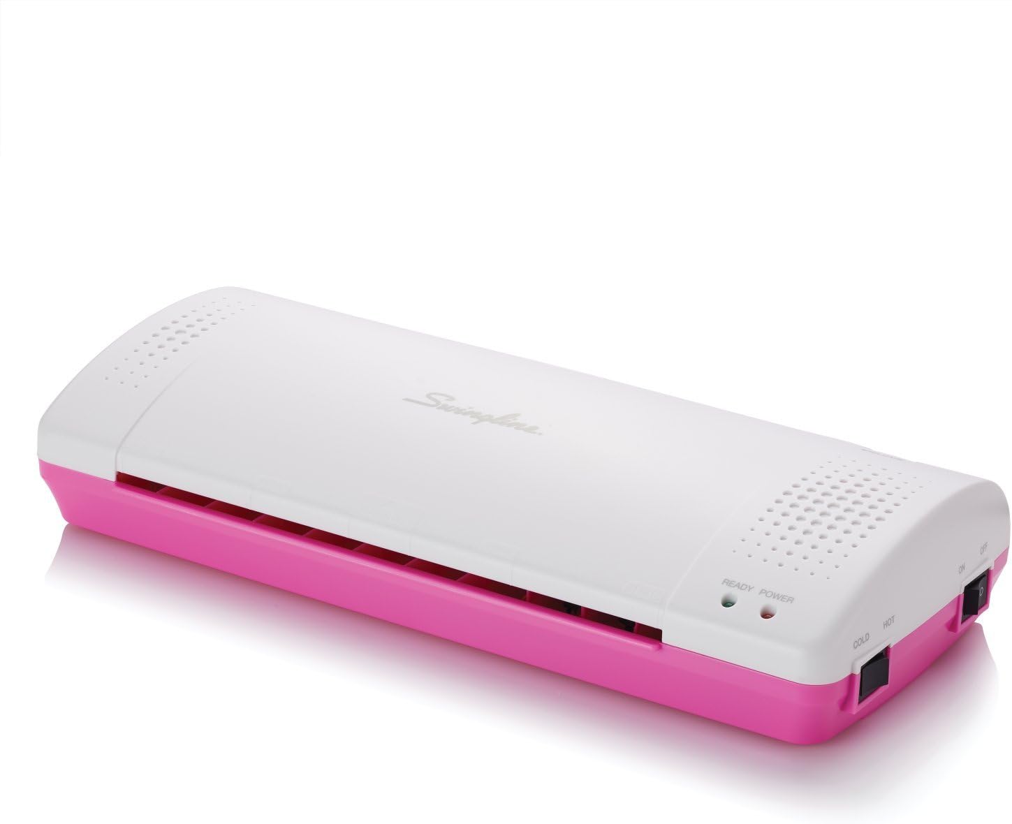 Swingline Laminator, Thermal, Inspire Plus Lamination Machine, 9 inches Max Width, Quick Warm-Up, Includes Laminating Pouches, White / Pink (1701865ECR)