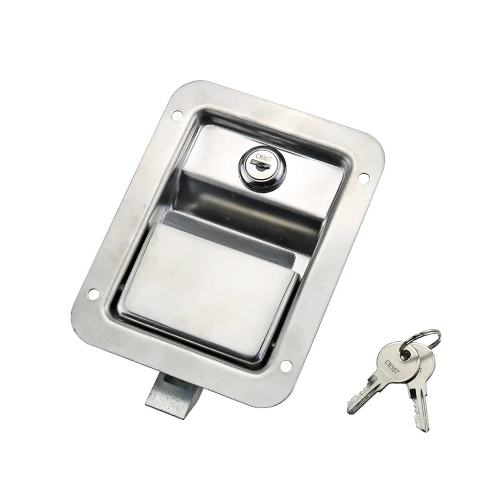 Cassetta degli attrezzi for pannello in acciaio inossidabile Serratura for porta del contenitore incorporata 1 pezzo(MS858B-With lock)