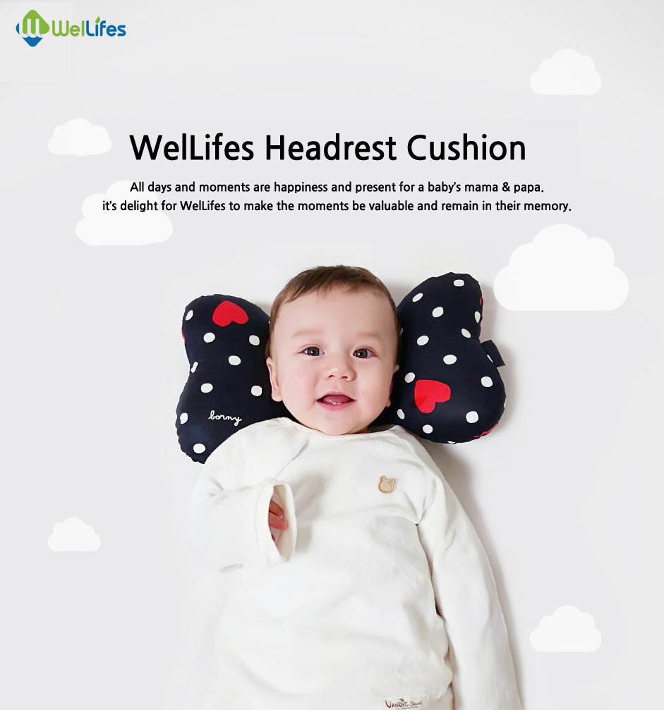 Baby Head & Neck Pillow for Newborn Breathable 3D Air Mesh Organic Cotton, Protection for Flat Head Syndrome Animal World : Baby