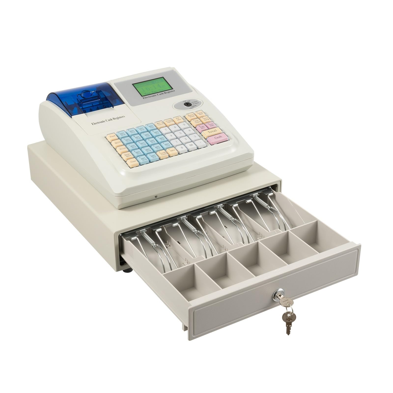 LNHHG Cash Register with Cash Drawer Double Display Electronic Cash Register for Businesses Cash Register