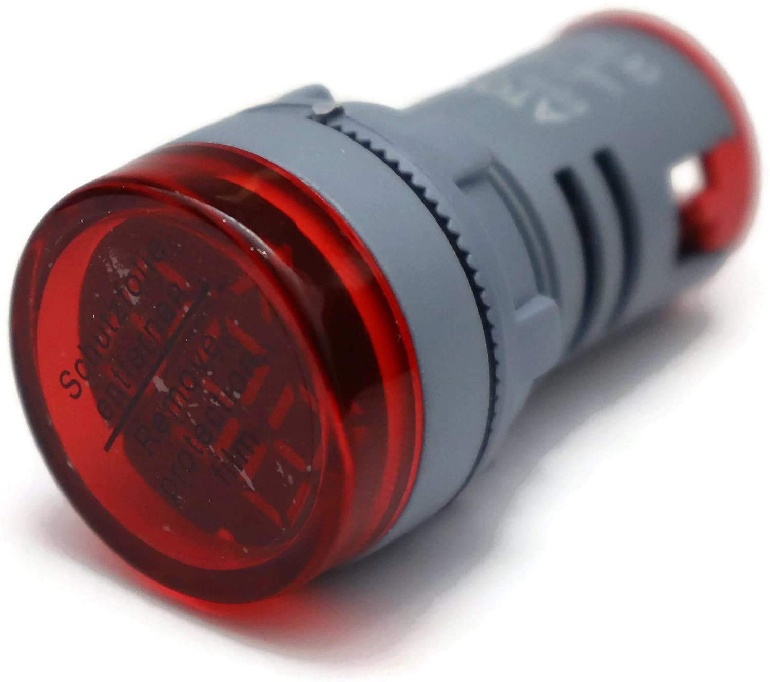 Microtail Plastic Direct AC 60-500V Digital Voltmeter LED Indicator Lamp Round Signal Light (Red-Yellow-Blue) Combo