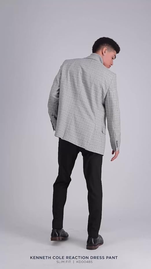 slim fit dress slacks Kenneth Cole Reaction Men's Slim-Fit Stretch Dress Pants main image 0