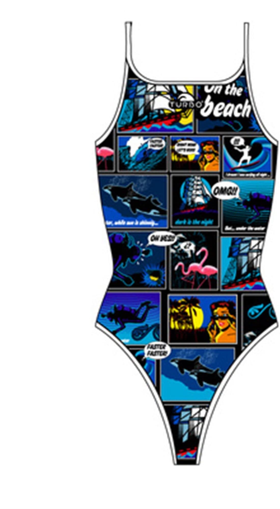 TurboTronic New Comic Bragas de Bikini para Mujer