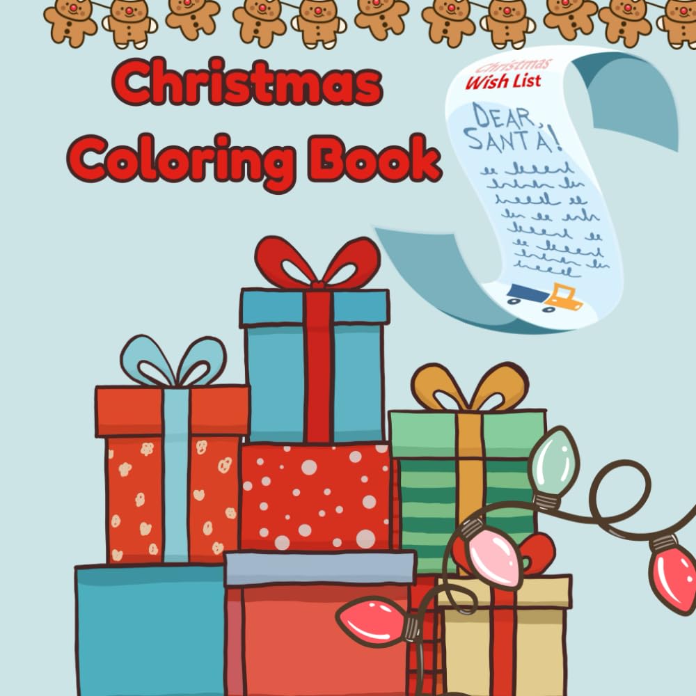 Christmas & Friends: Simple and Cute Coloring Book For Kids