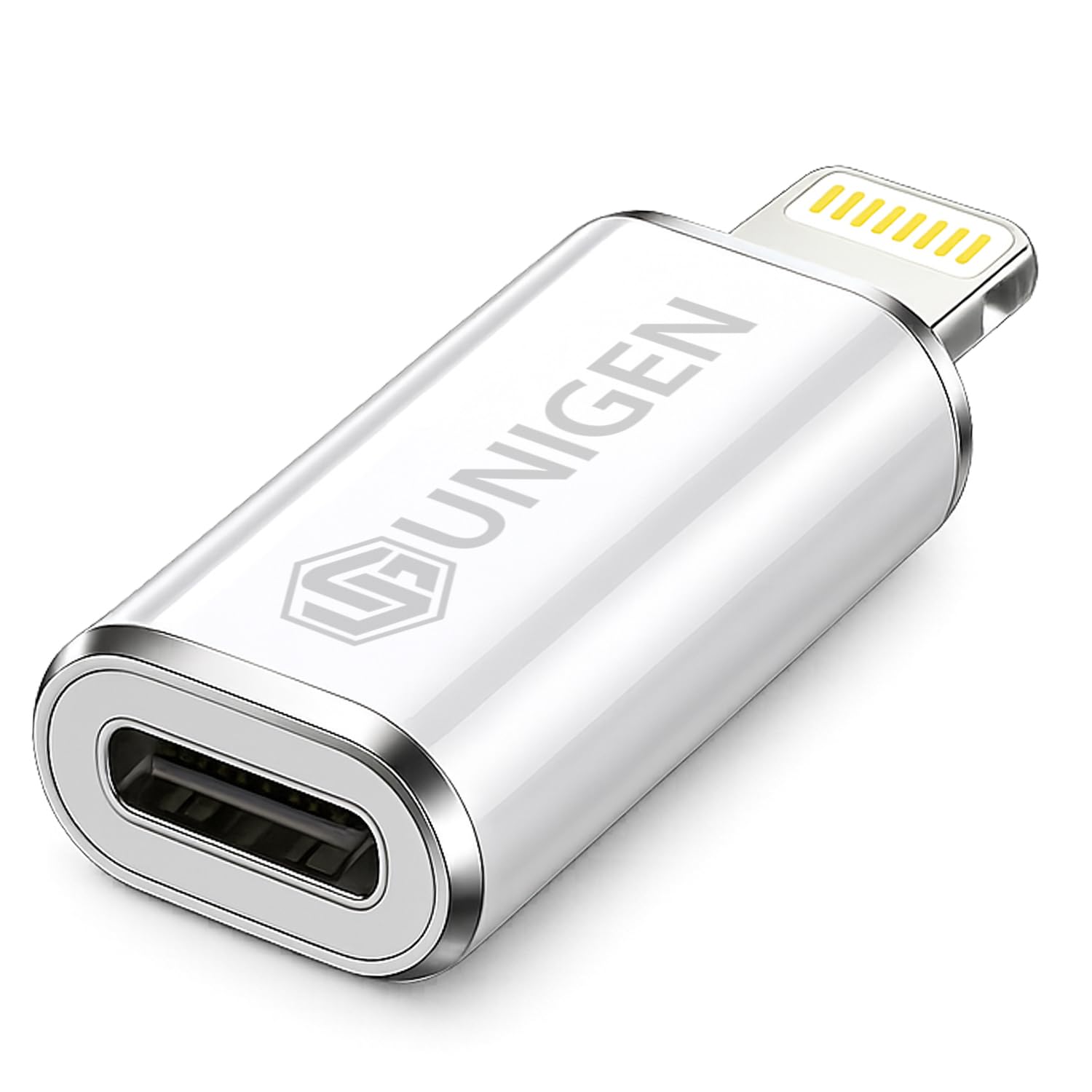 UNIGEN Type-C to Lightening Converter | Supports 27W Fast Charging & 480Mbps Data Transfer | Compatible with iPhone 14/13, iPad & More | OTG & Audio Not Supported