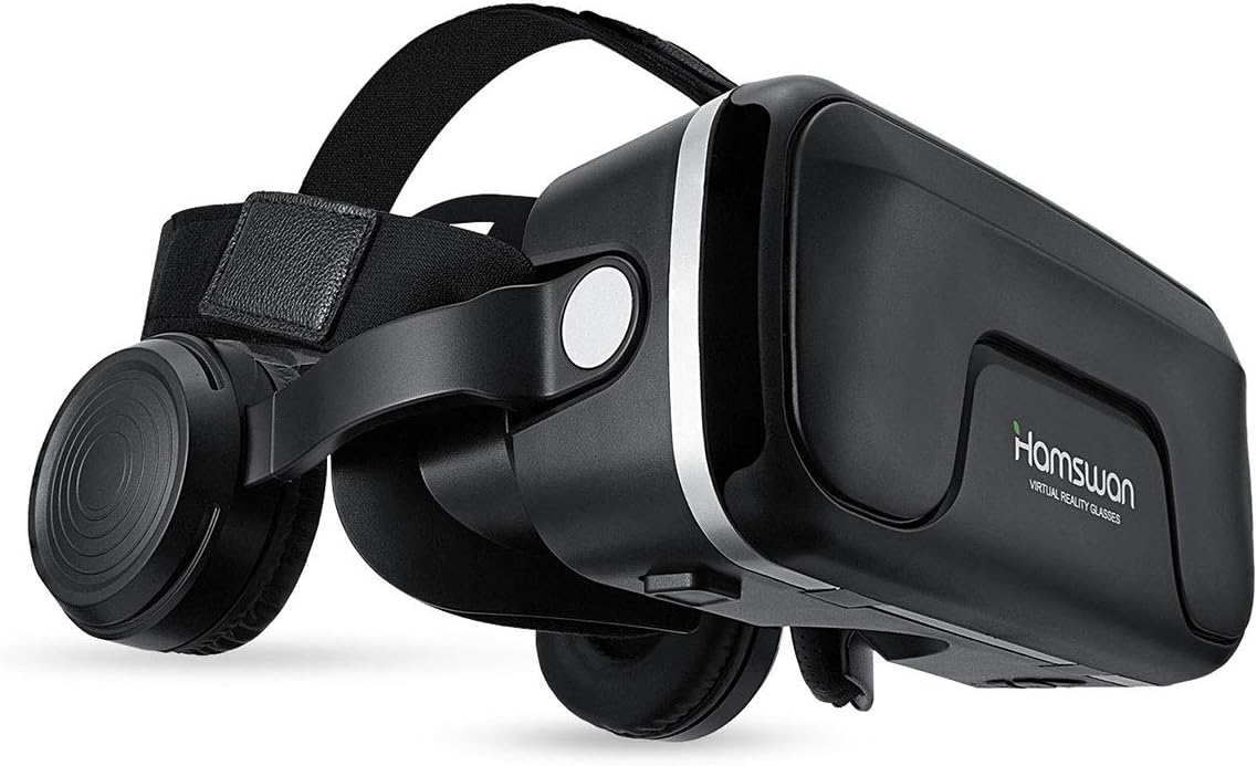 VR Headsets, 3D Glasses, Virtual Reality Headsets with Built-in Headphones with 120 Degree FOV for iPhone X 8 7 6/6s plus, Samsung S6 S7 S8/Plus/Edge Note 8