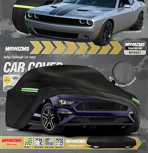 Mustang Autoabdeckung, für Mustang (1965-1973/1994-2023), 420D Oxford-Gewebe, UV-beständig und 100% Wasserdicht, Auto Abdeckplane, Car Cover, Autoabdeckung Outdoor, Mustang Car Cover