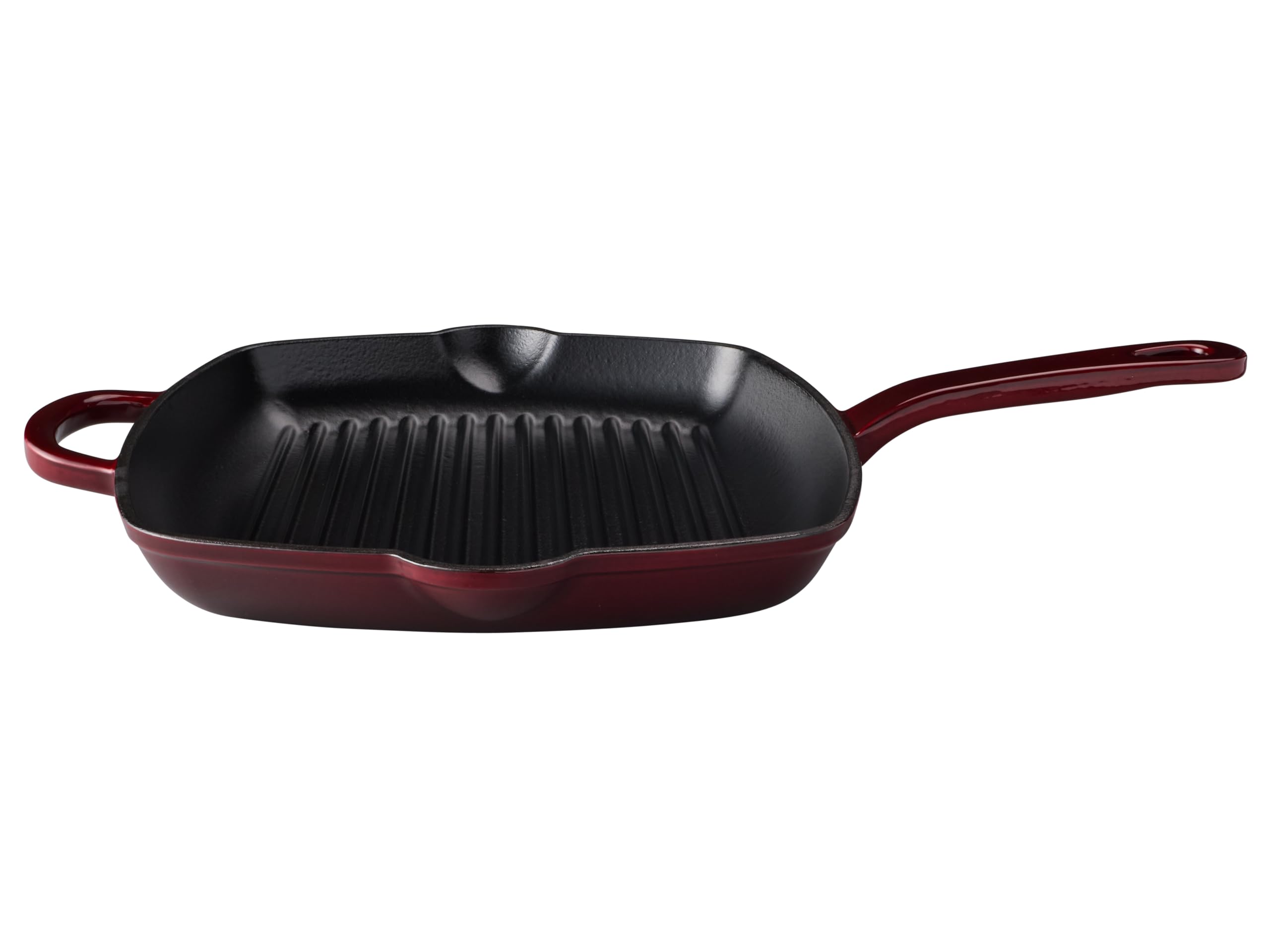 Maxwell & Williams Cast Iron Grill Pan, Merlot, 26 cm Size (Gift Boxed)
