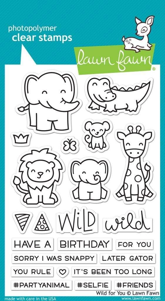 LAWN FAWN Wild Clear Stamps 4"X6"