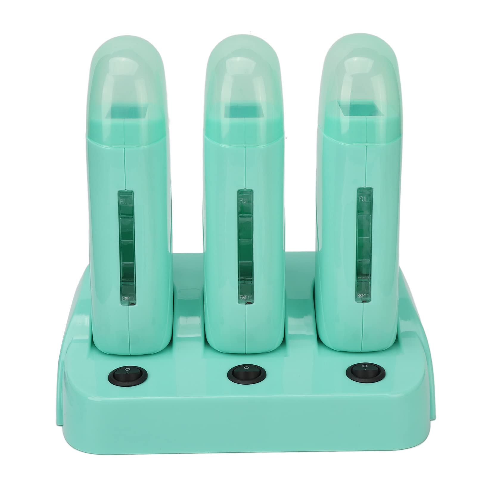 Kit De Cera Roll On De 3 Piezas Con Base, Juego De Calentador De Cera Para Depilación Eléctrica Para Axilas, Piernas Y Brazos, Fusión Rápida(EU)