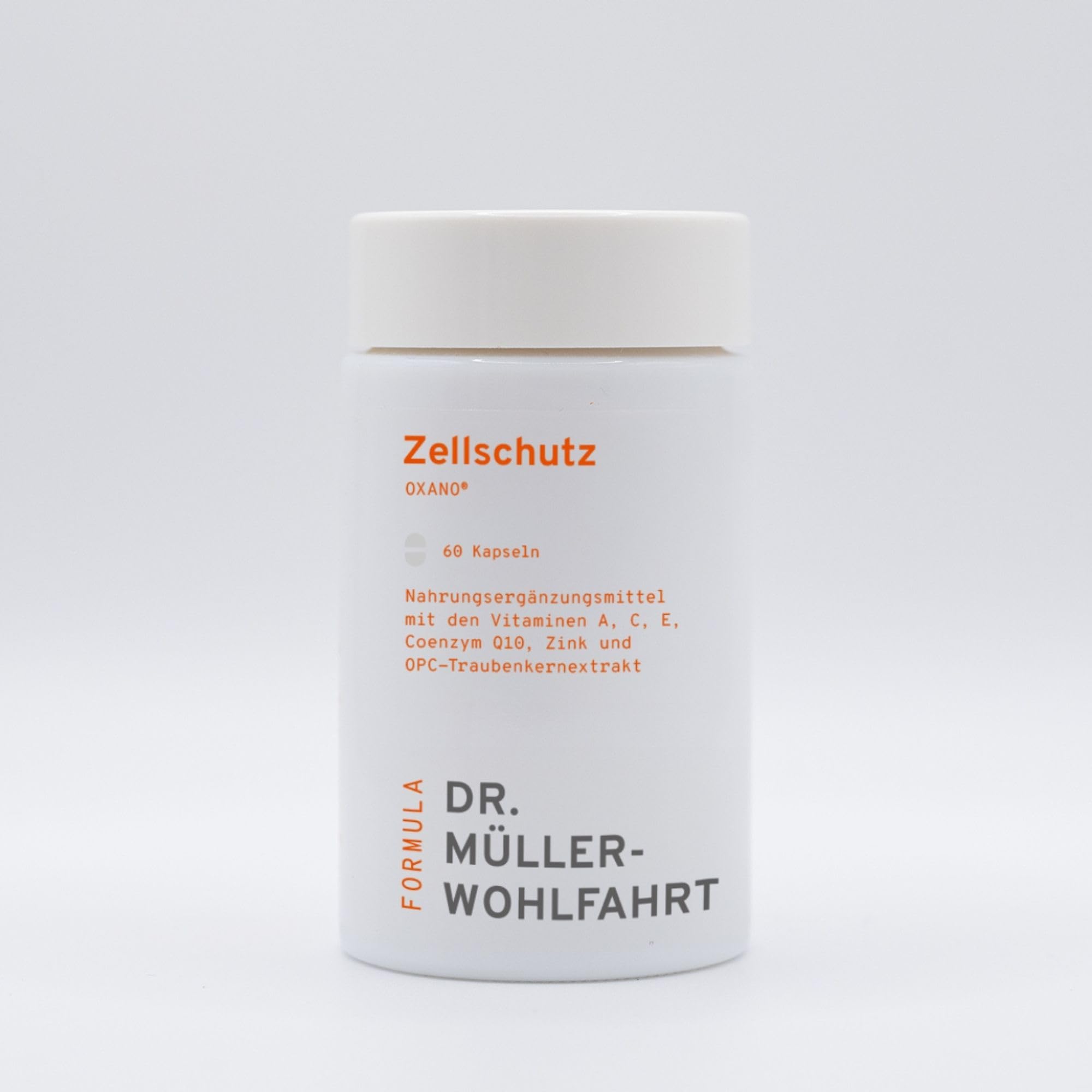 oxano® zellschutz Kapseln – Müller-Wohlfahrt | Mikronährstoffe mit Vitamin A, C, E & Zink | Mit Coenzym Q10 & OPC-Traubenkernextrakt | Nahrungsergänzungsmittel
