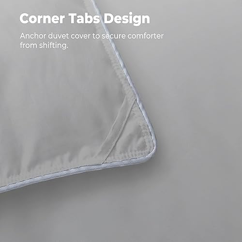 Miniatura 6 de Peace nest Edredón de plumón California King relleno de plumas de ganso, edredón ligero y suave tamaño California King, edredón de lujo para todas