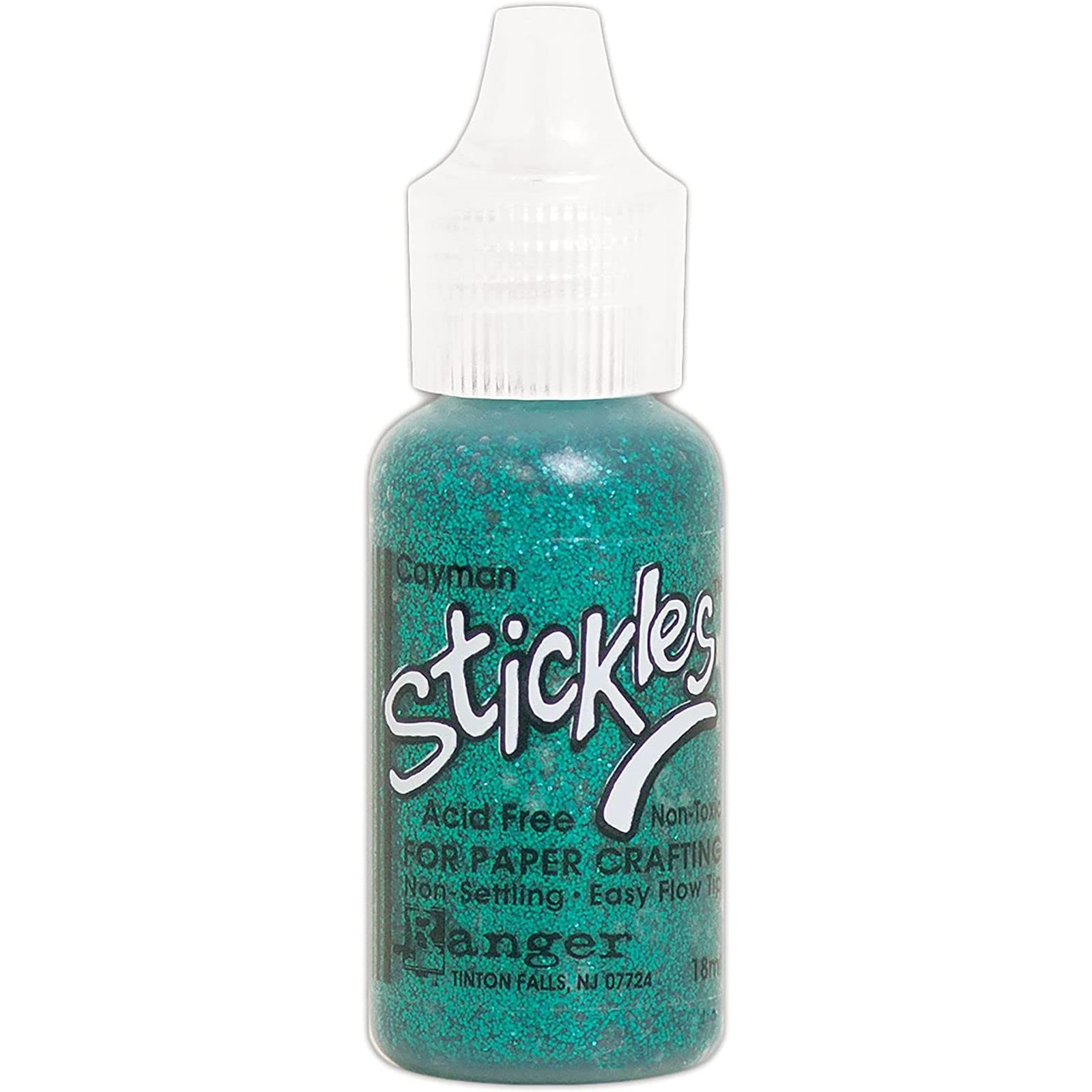Ranger Cayman Stickles Glitter Glue, Synthetic Material, Turquoise, 2.286 x 2.286 x 7.1119999999999992 cm