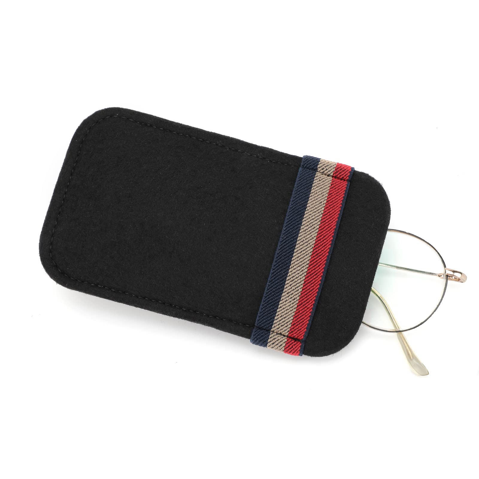 OOTSR Soportes Gafas Visera de Coche,Estuche Almacenamiento Clip Gafas Sol para Coche,Soportes para Gafas para Parasol de Coche (Negro)