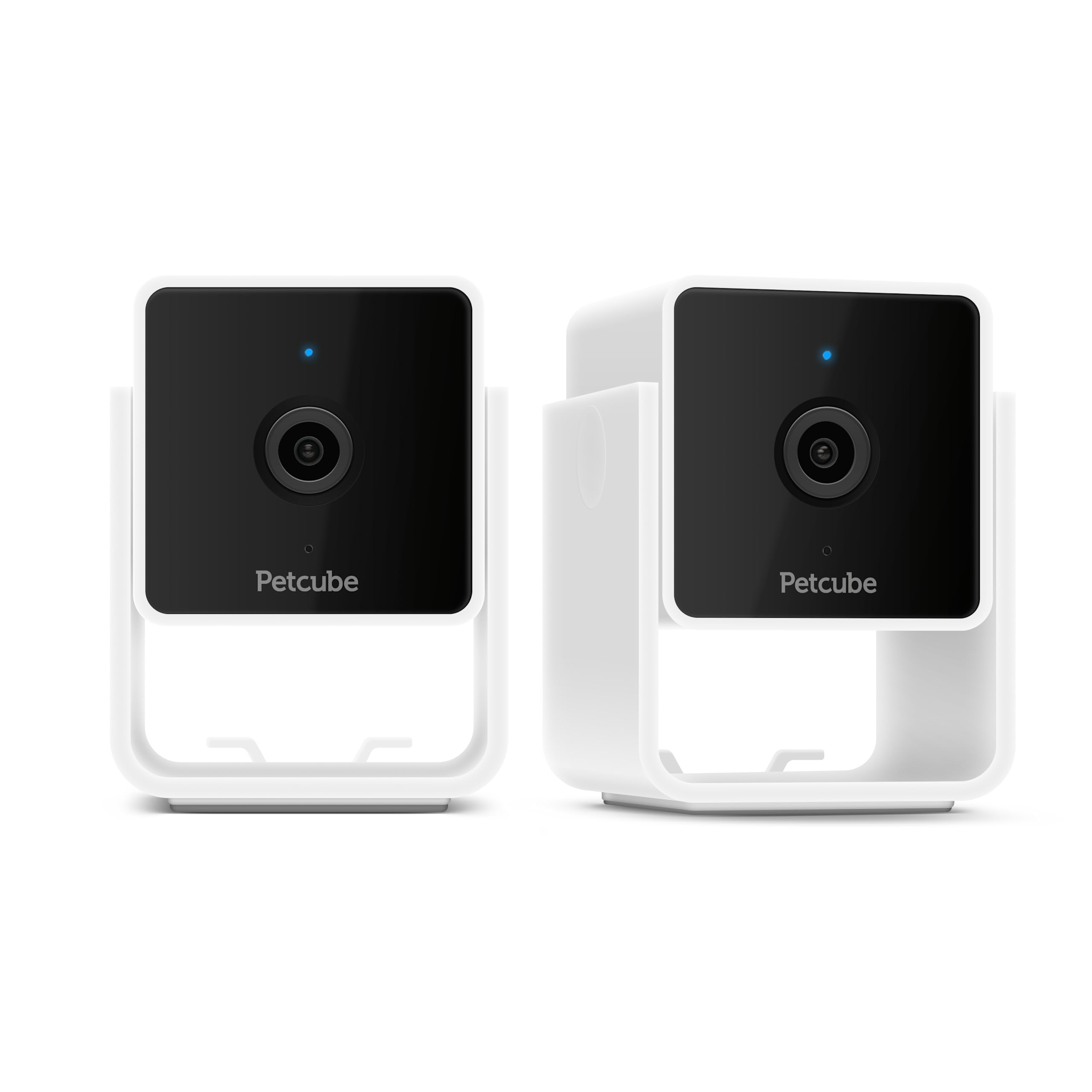 Petcube Cam Indoor Home Security Camera with 1080p HD Video, Two-Way Audio, Motion Detection, and Phone App, Night Vision Wi-Fi Camera for Apartment Security, Video Baby Monitor, Pet Camera (2pack)