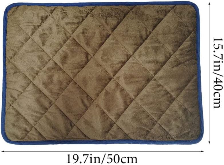 review POPETPOP Pet Self Heating Mat Animal House Heater Heated Dog Bed Pets Self Warming Cat Bed Self Warming Thermal Mat Warming Pad for Cats Outdoor Blanket Warmer Dog Blanket Field Cotton