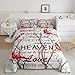 Cardinal Bird Comforter Set King Size Farmhouse Red Birds Bedding Set for Girls Boys Women Men Tree Branches Decor Comforter Nature Comforter with 2 Pillow Case Boys