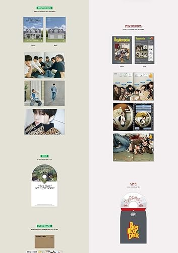 BOYNEXTDOOR WHO! 1er álbum individual CD+Póster en paquete+Photobook+Photocard+Postal+Tracking Sealed (Versión de la OMS)