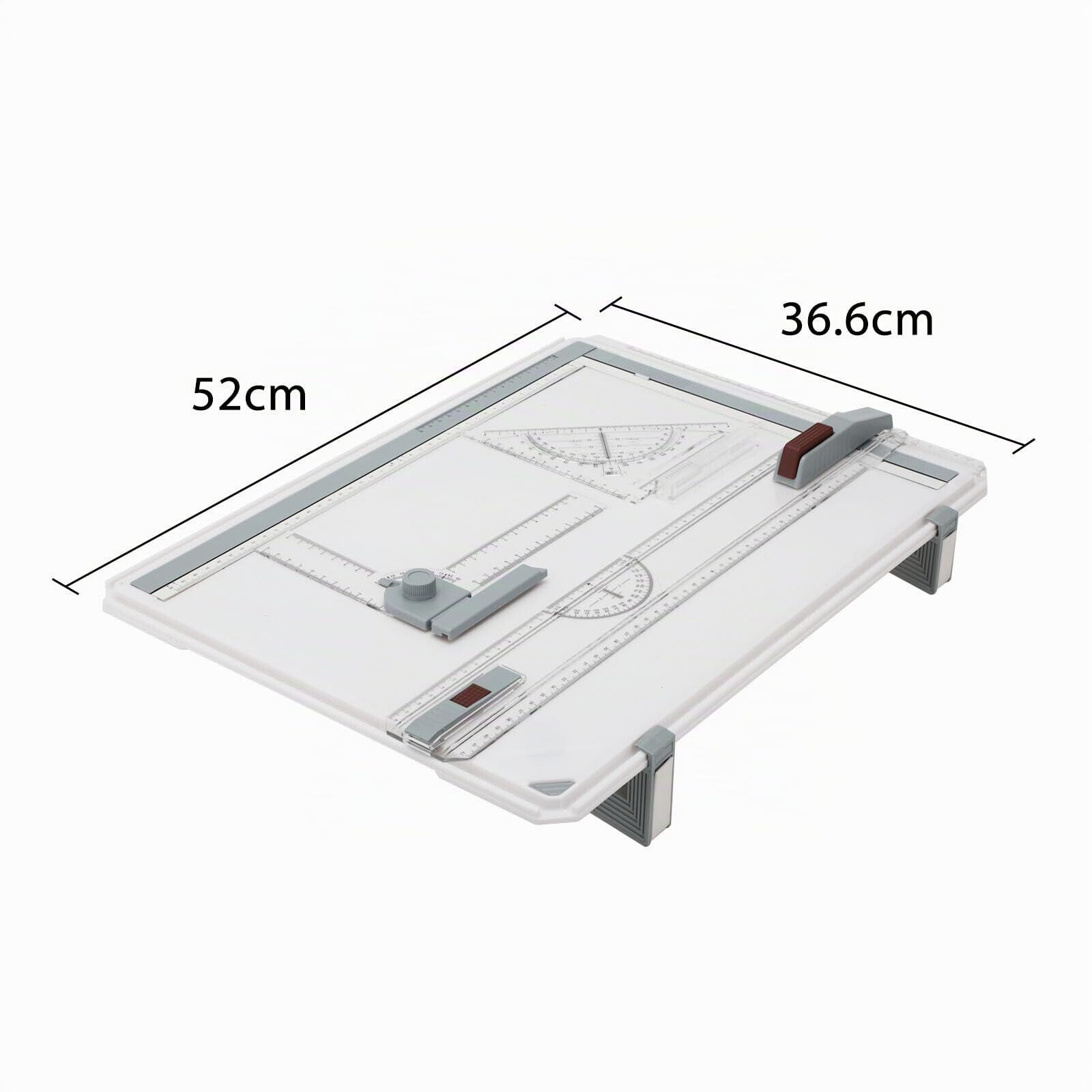 Planche à dessin A3 - Table à dessin professionnelle avec règle coulissante - Équerre et échelle en T - Pour ingénieurs, designers, étudiants - Pour travailler et étudier avec précision
