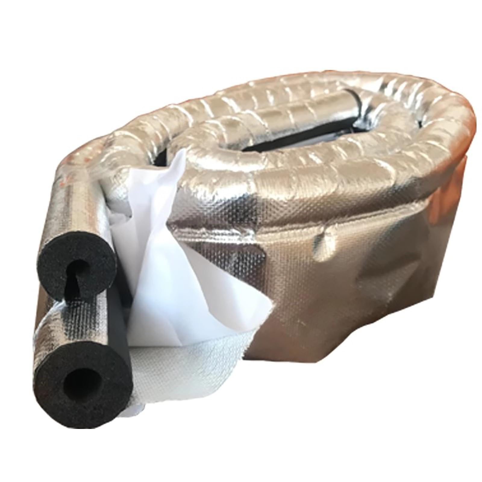 Pipe Insulation, pipe Sleeve Insulation Cotton, Self-adhesive pipe Wrapped foam pipe, Suitable for Air Conditioner Outdoor pipe, solar Water Heater Pipe(10 * 16mm/0.4 * 0.6in)