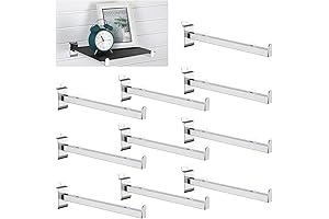 Zonon 24-Pack 12" Heavy-Duty Slatwall Brackets for Enhanced Shelf Support