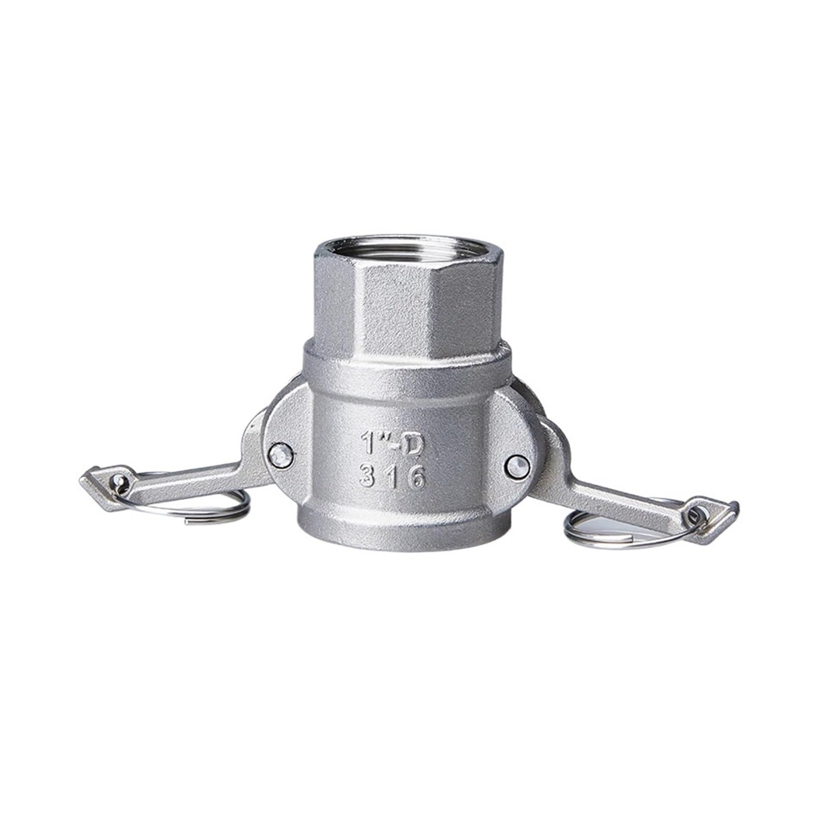 Raccordo camlock inox 304 attacco barbo 1/2"‑1" adattatore tubo | Giunto rapido per irrigatore giardino, pompe e collegamento tubi(1pc-D)