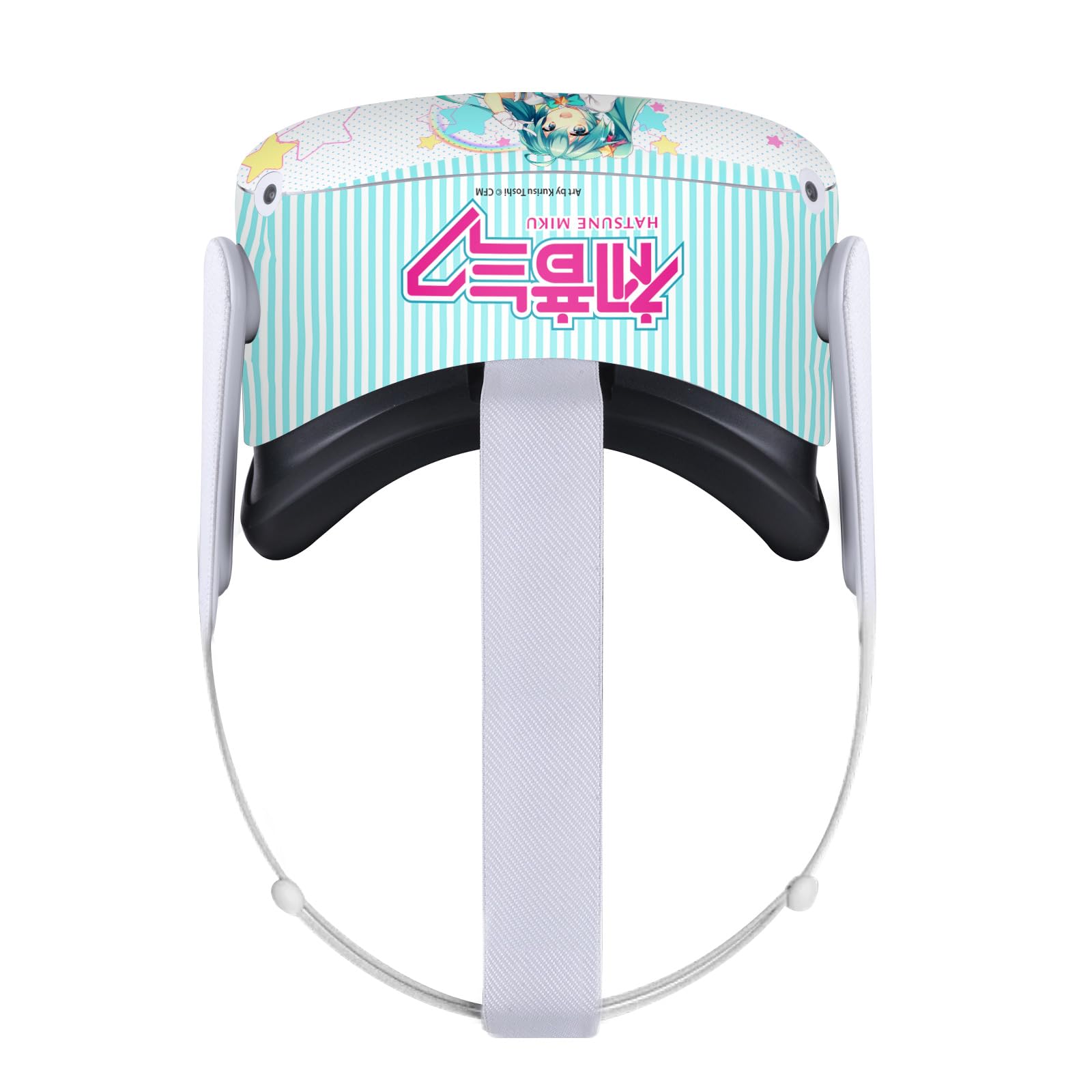 Head Case Designs Officially Licensed Hatsune Miku Stars and Rainbow Graphics Vinyl Sticker Skin Decal Cover Compatible with Meta Quest 2