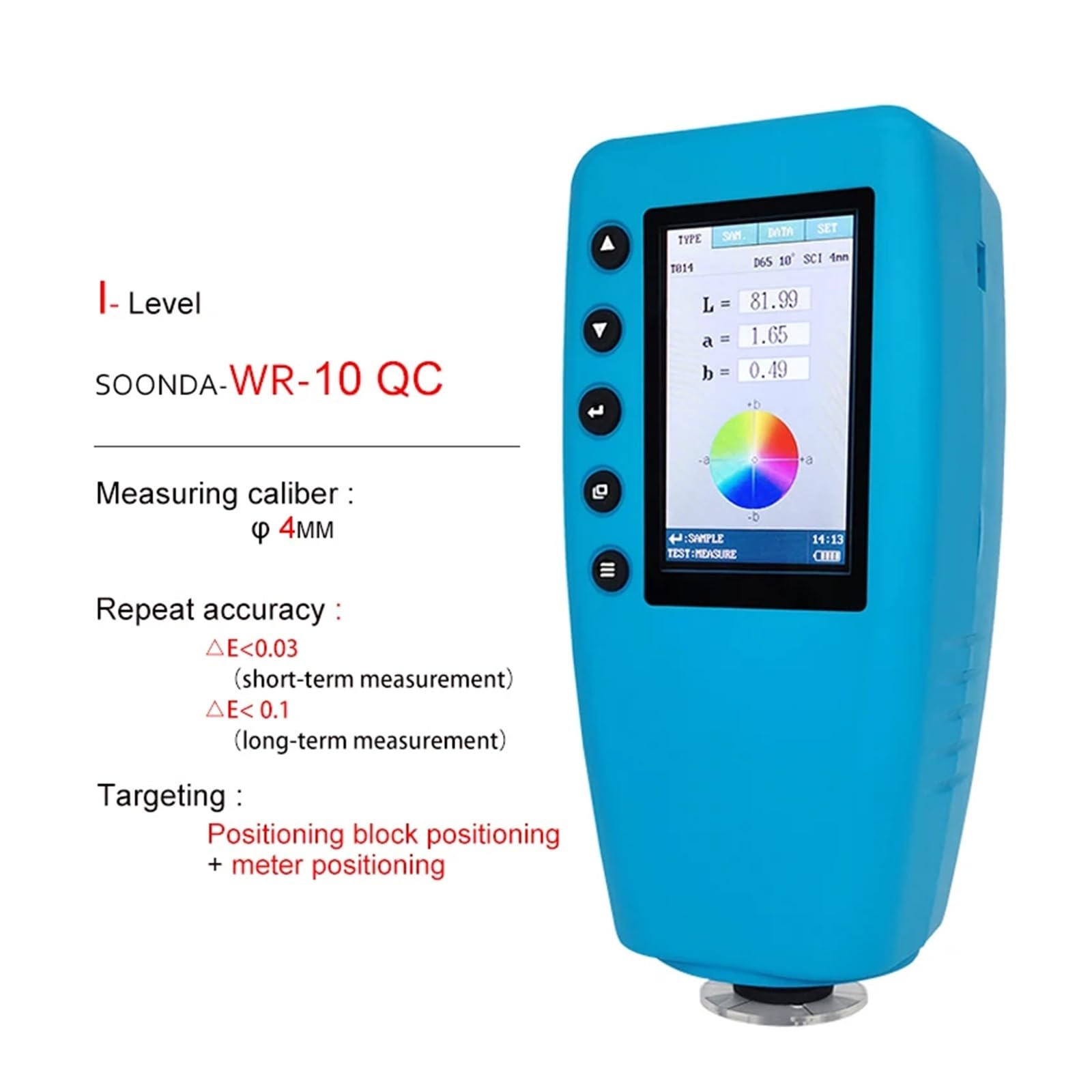 NURII Colorimeter Plastic Coating Color Difference Control Analysis Detector Spectrophotometer (Size : Accuarecy 0.1)