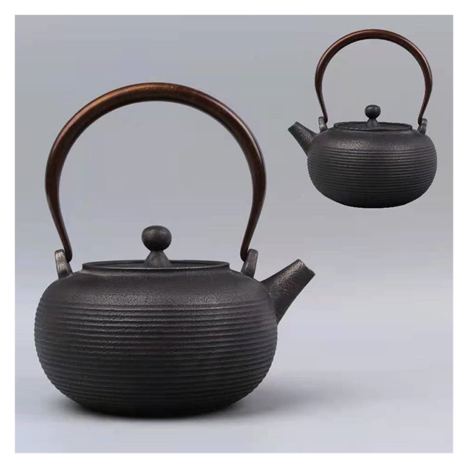 Hervidor De Hierro Fundido, Hervidor De Hierro Japonés, Tetera De Hierro Crudo Sin Recubrimiento (1,2 L)