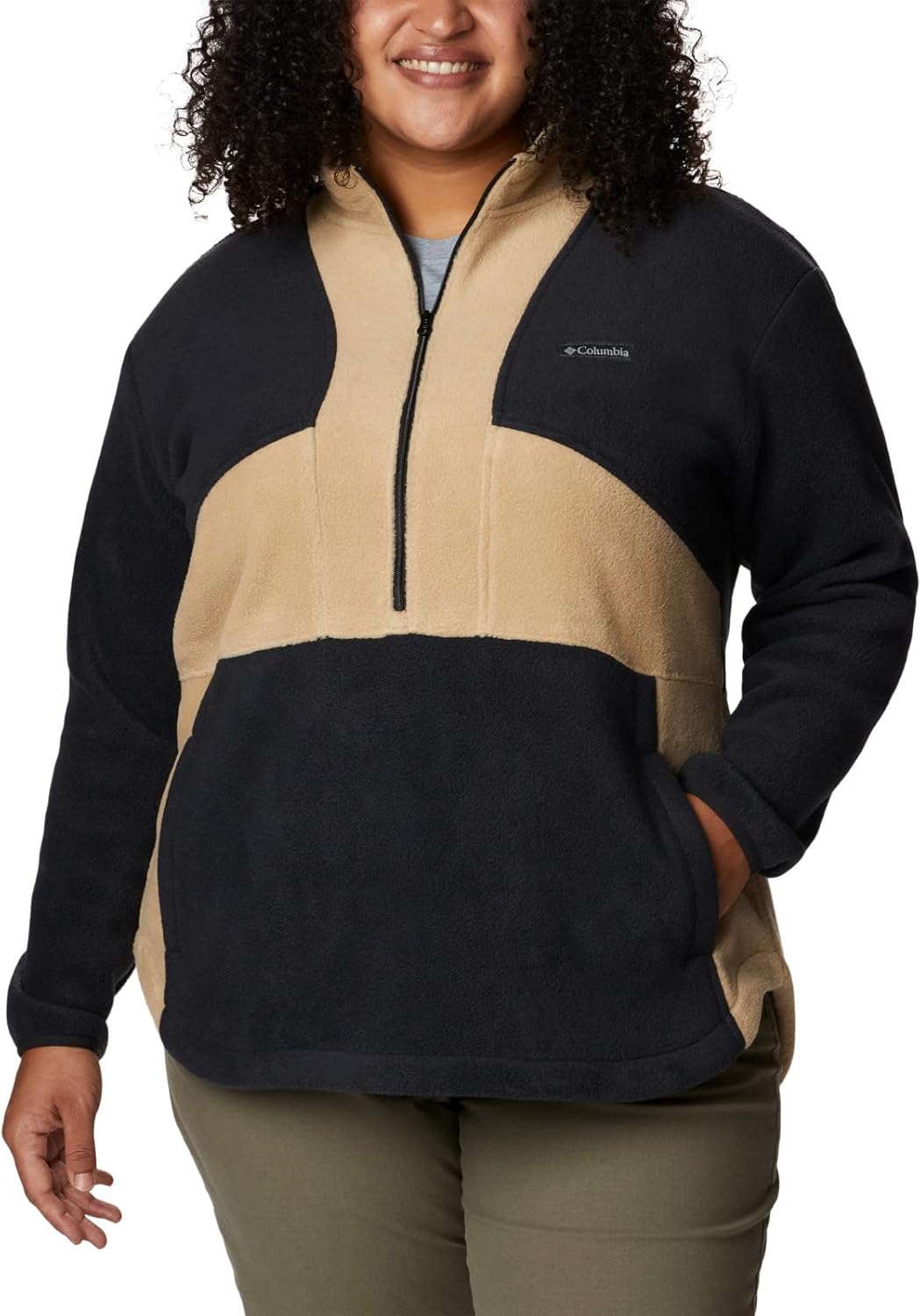 Columbia Women's Benton Springs Colorblock Half Zip Pullover,