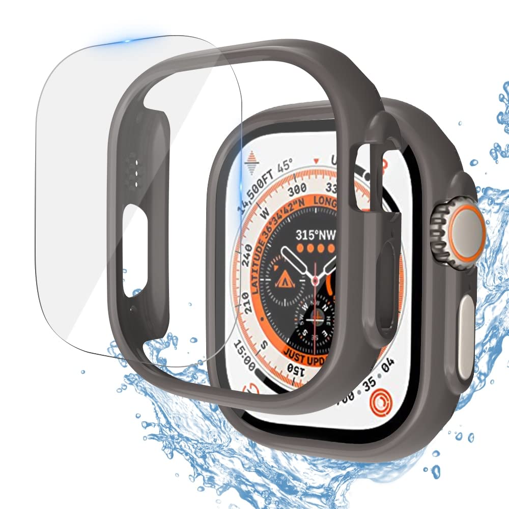 Protecteur ecran Apple Watch Ultra 49mm anti rayure et choc gris